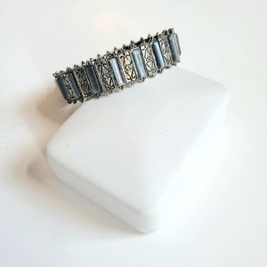 Pearlecent Blue Stone Bracelet